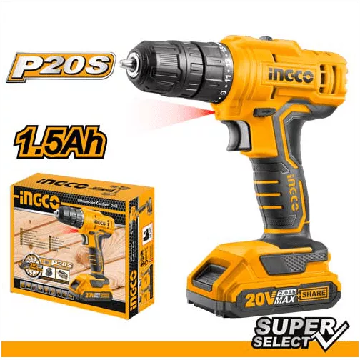 INGCO Tools lithium ion cordless drill