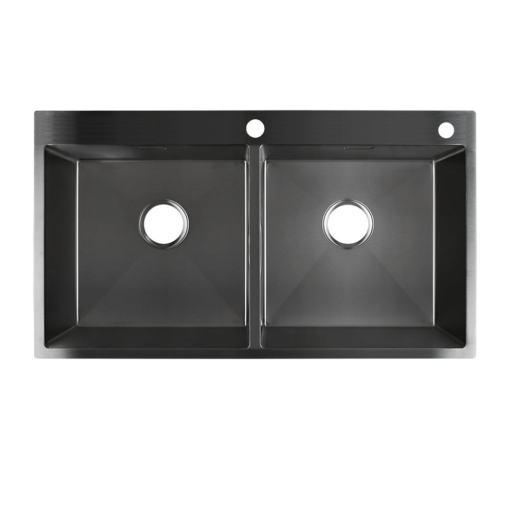 handmade kitchen sink nano black 82cm by 45cm