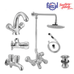 Faisal Sanitary Bolan Series 1707 Bath Set Complete 8 pieces