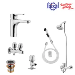 Faisal Sanitary Kia Series 7407 Bath Set Complete 8 pieces