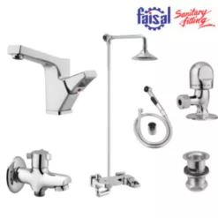 Faisal Sanitary Mars Series 7207 Bath Set Complete 8 pieces