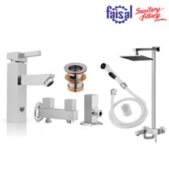 Faisal Sanitary Casper Series 4907 Bath Set Complete 8 pieces