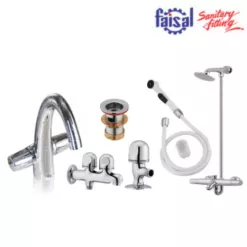 Faisal Sanitary Falcon Series 5007 Bath Set Complete 8 pieces