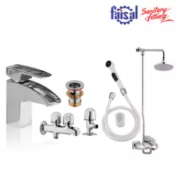 Faisal Sanitary Grace Series 4607 Bath Set Complete 8 pieces