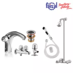 Faisal Sanitary Noble Series 1907 Bath Set Complete 8 pieces