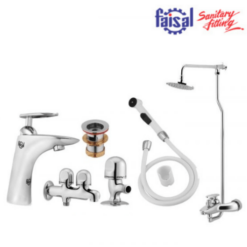 Faisal Sanitary Novia Series 5707 Bath Set Complete 8 pieces