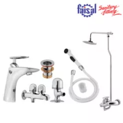 Faisal Sanitary Novia Series 5707 Bath Set Complete 8 pieces