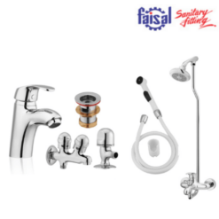 Faisal Sanitary Project Series 5807 Bath Set Complete 8 pieces