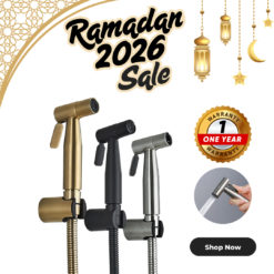 Stainless Steel Muslim Shower | Bidet Sprayer for Bathroom | High Pressure SS Toilet Shower