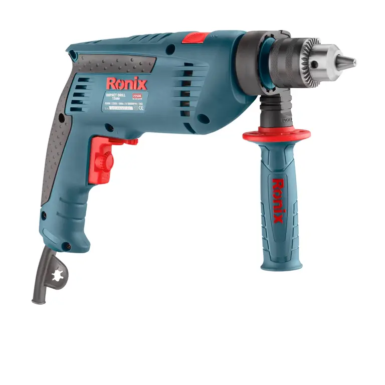 Ronix - Electric Impact Drill kit 850W-13mm-keyed - 2250K