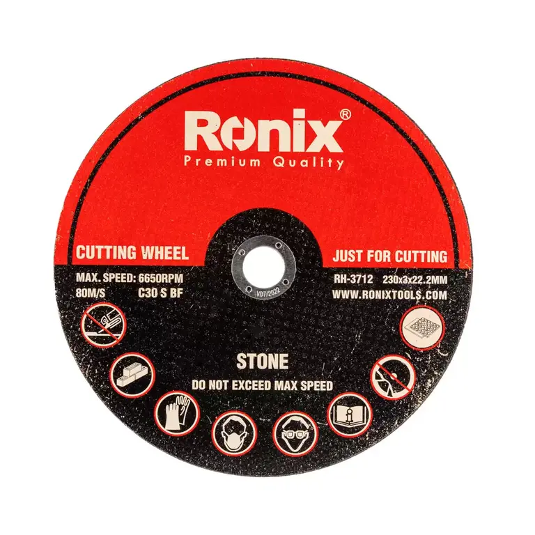 Ronix - Cutting Wheel 230x3x22.2mm 9"*1 - RH-3712