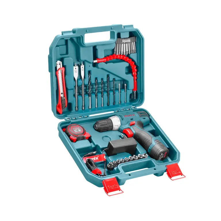 Ronix - 12V Cordless drill driver set- 35 pcs-10mm-21N.m - RS-8013