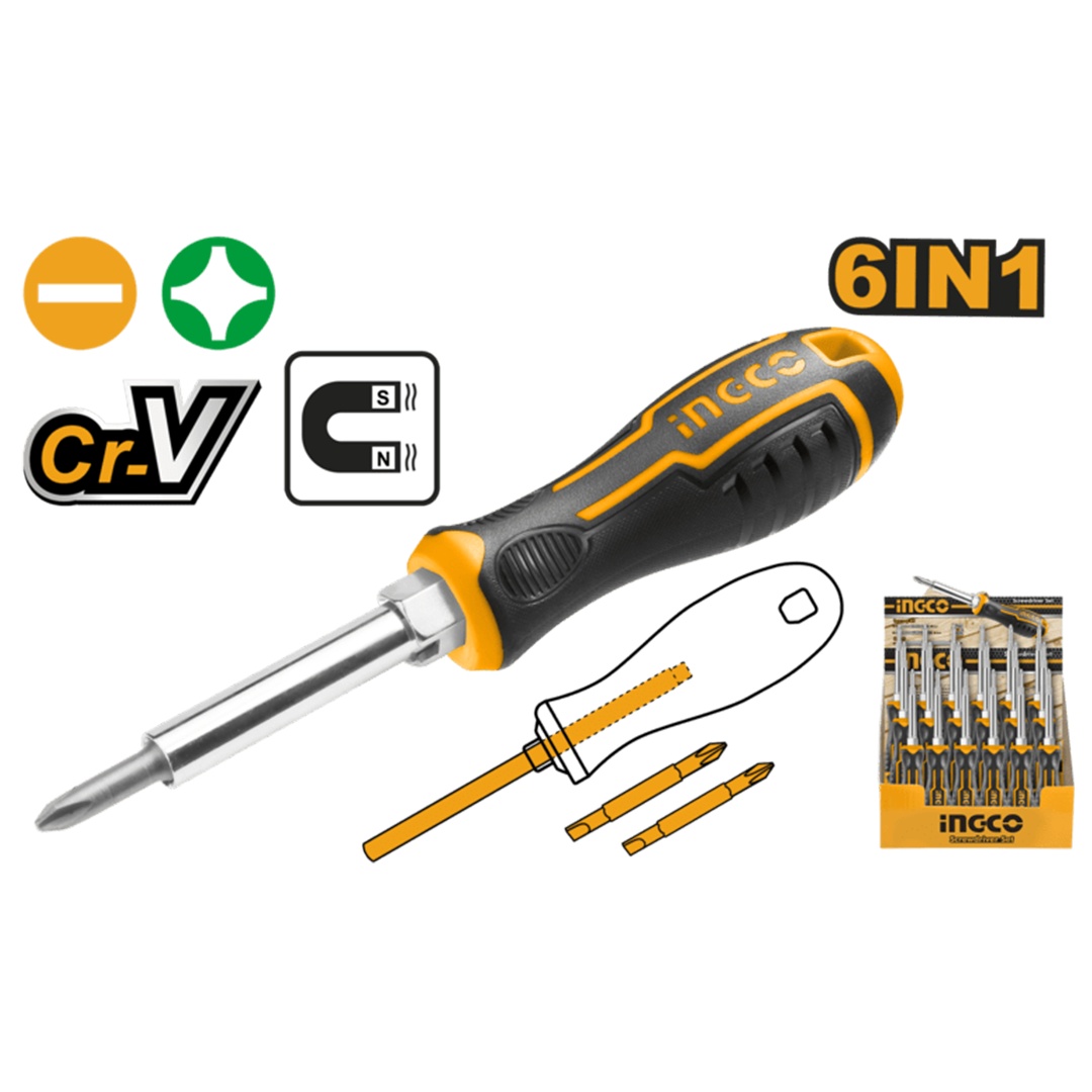 6 In 1 screwdriver set AKISD0608