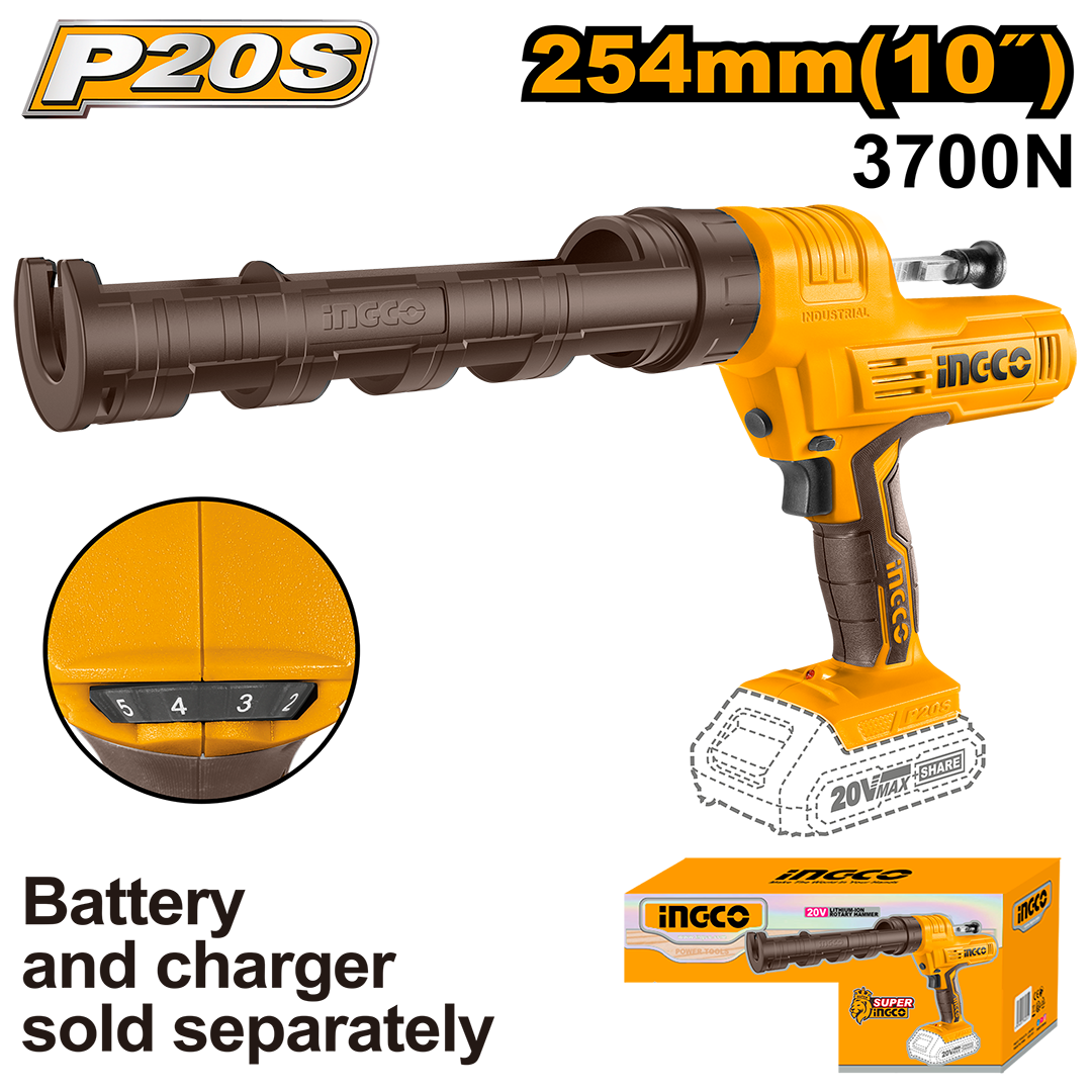 Cordless caulking gun CCGLI2001