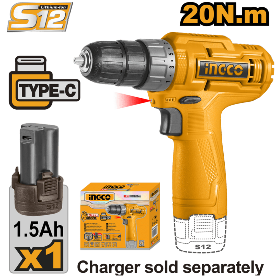 Lithium-Ion cordless drill CDLI12428