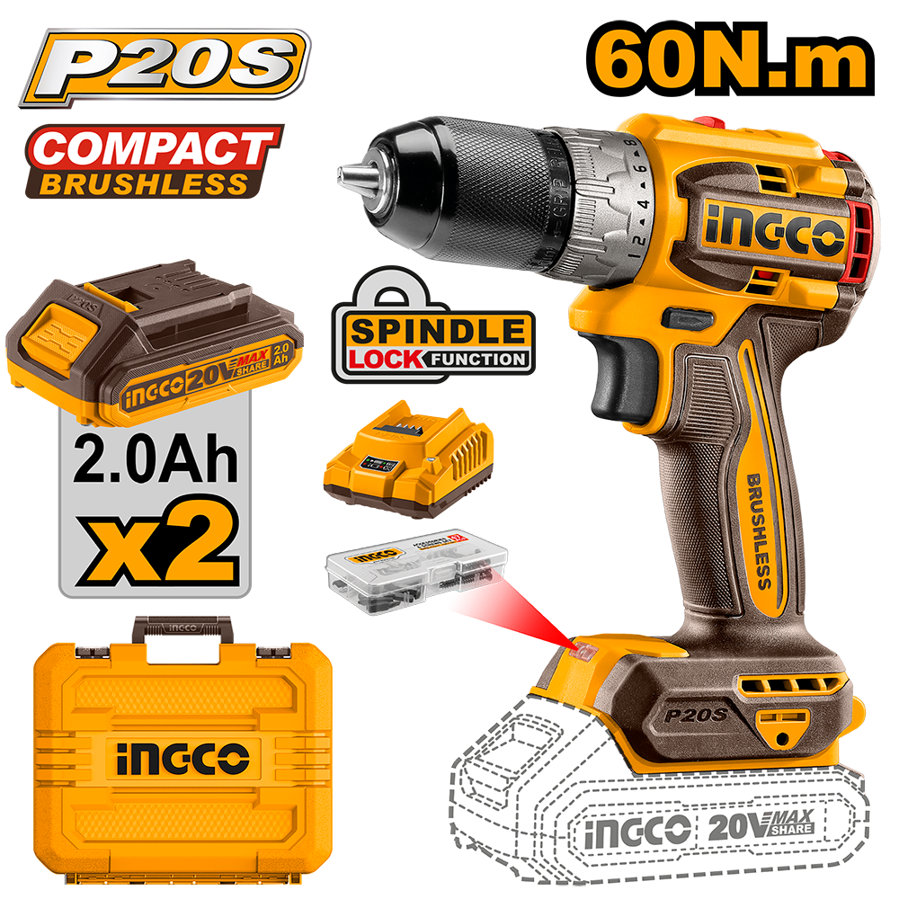 Compact Brushless Cordless Drill CDLI20602