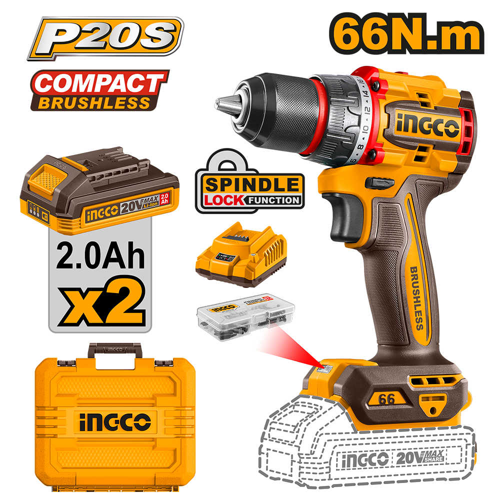 Compact Brushless Cordless Drill  CDLI20668