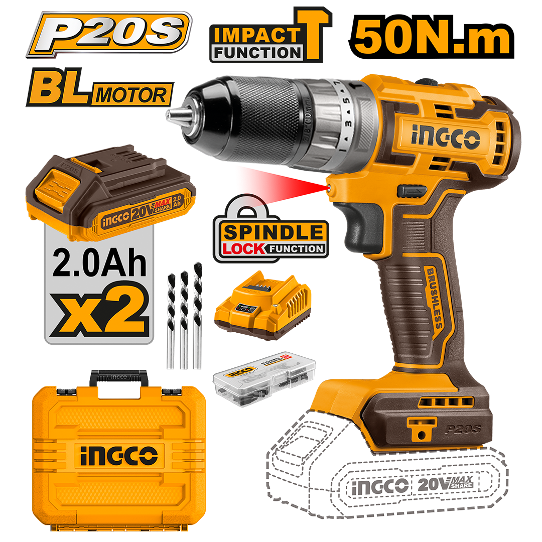 Brushless cordless impact drill CIDLI20508