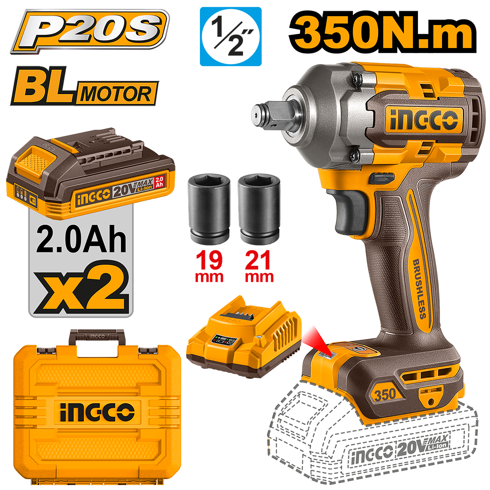 Cordless impact wrench CIWLI2035
