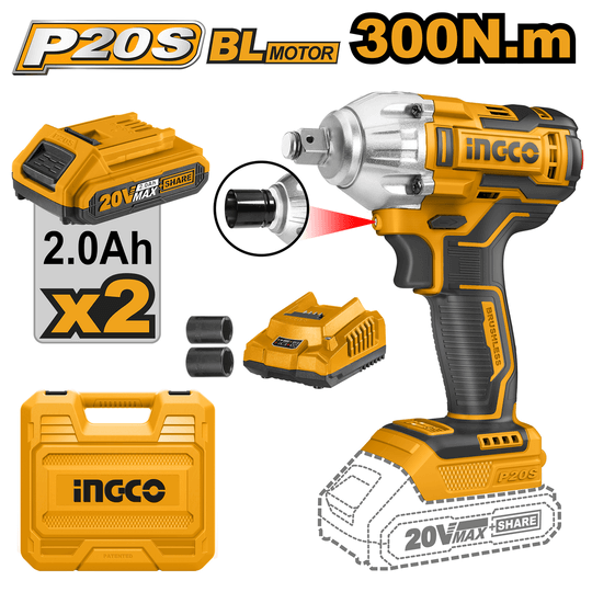 Ingco Lithium-ion impact wrench  CIWLI2038