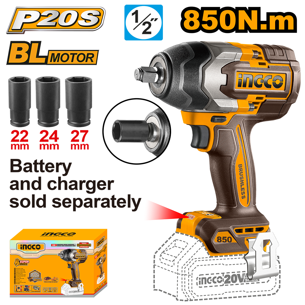 Cordless impact wrench CIWLI20851