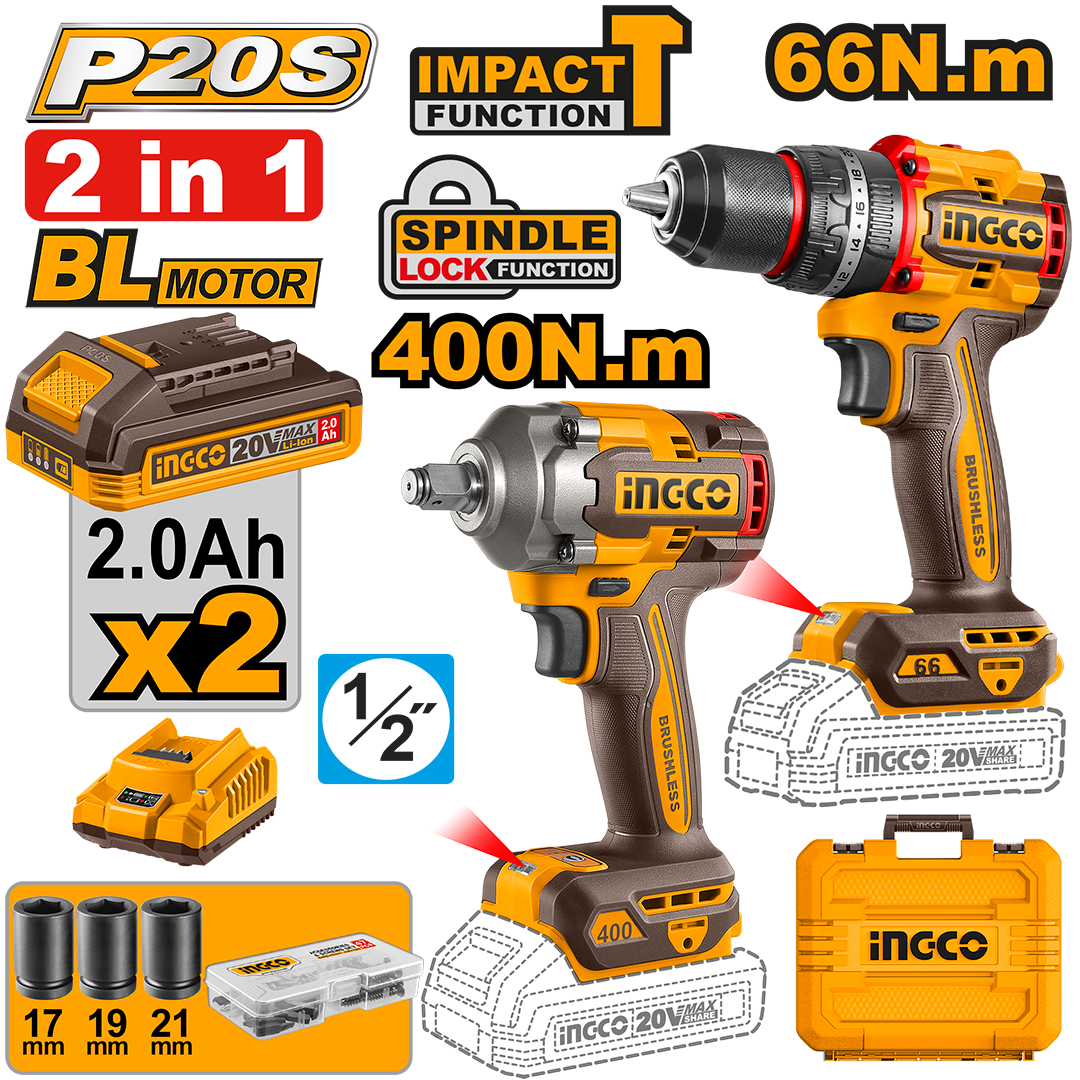 Cordless 2 pcs combo kit CKLI20275