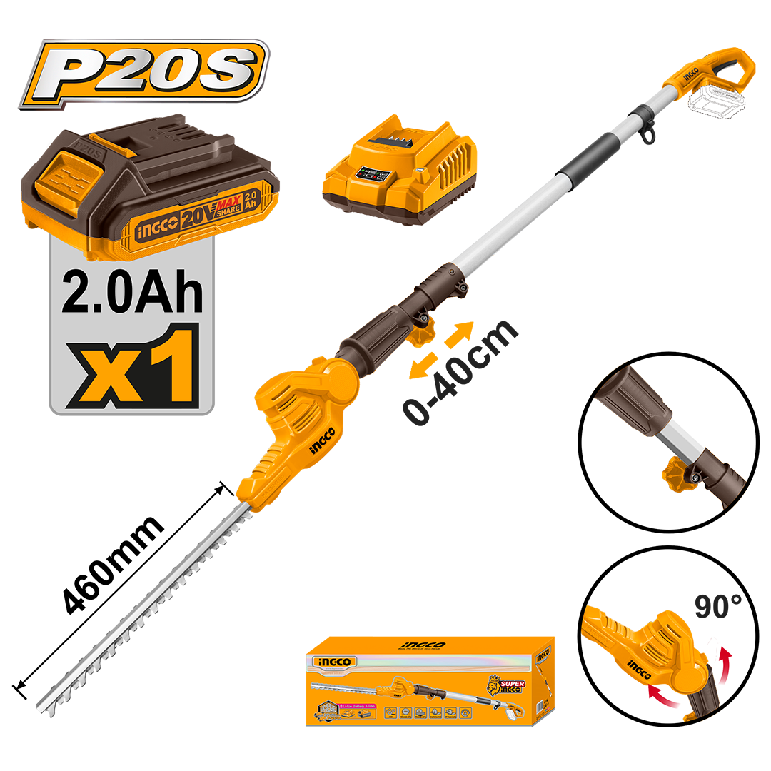 Cordless pole hedge trimmer CPHT2016012