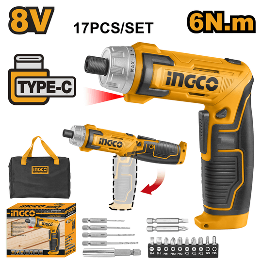 Ingco Lithium-Ion cordless screwdriver  CSDLI0802