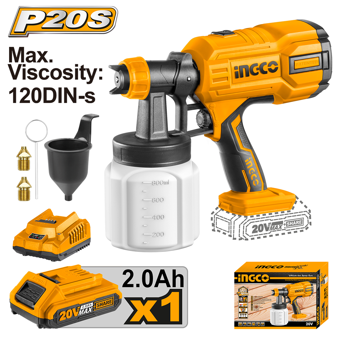 Cordless spray gun CSGLI20406