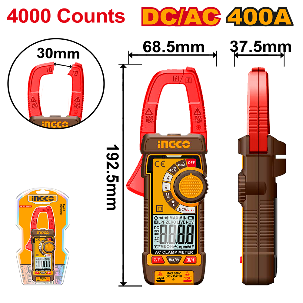 DC/AC clamp meter DCM62002
