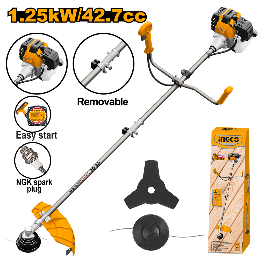 Gasoline grass trimmer and brush cutter GBC5434421