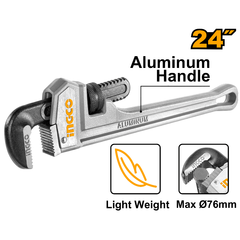 Aluminum handle pipe wrench HALPW0124