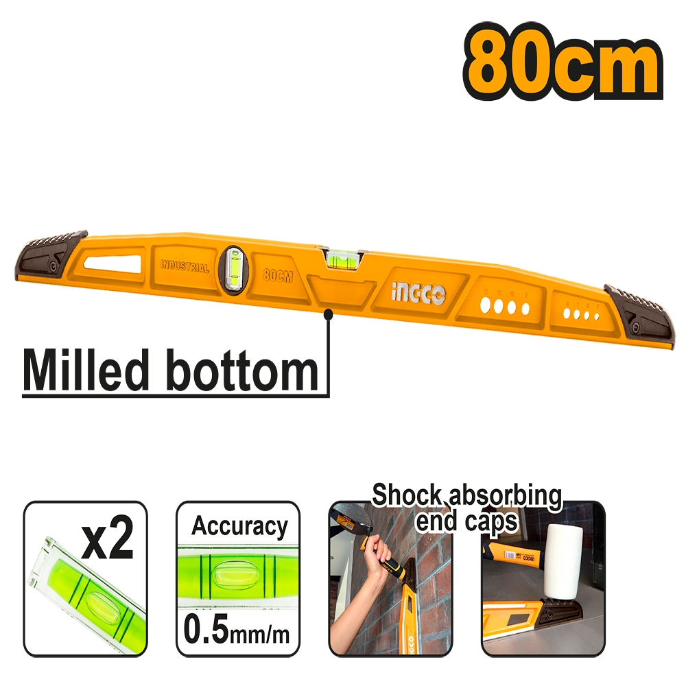 Heavy-duty mason's level HBSL08080