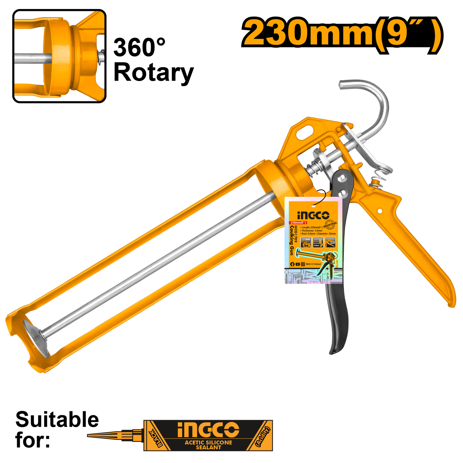 Caulking Gun Rotary  HCG1709