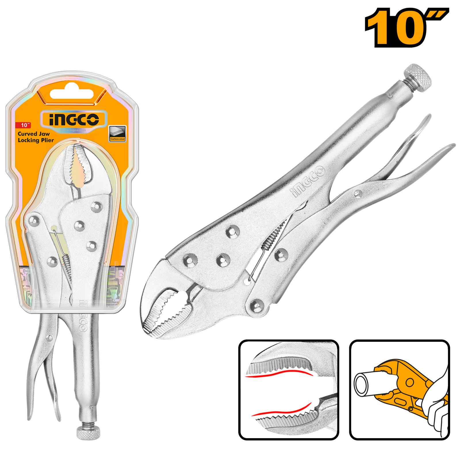 Curved Jaw Locking Plier 10"  HCJLW0210