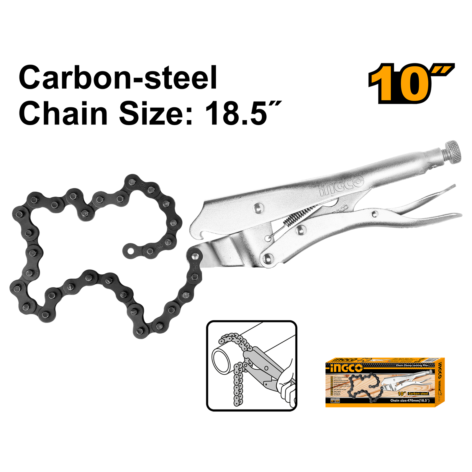 Chain clamp locking plier HCLP0210