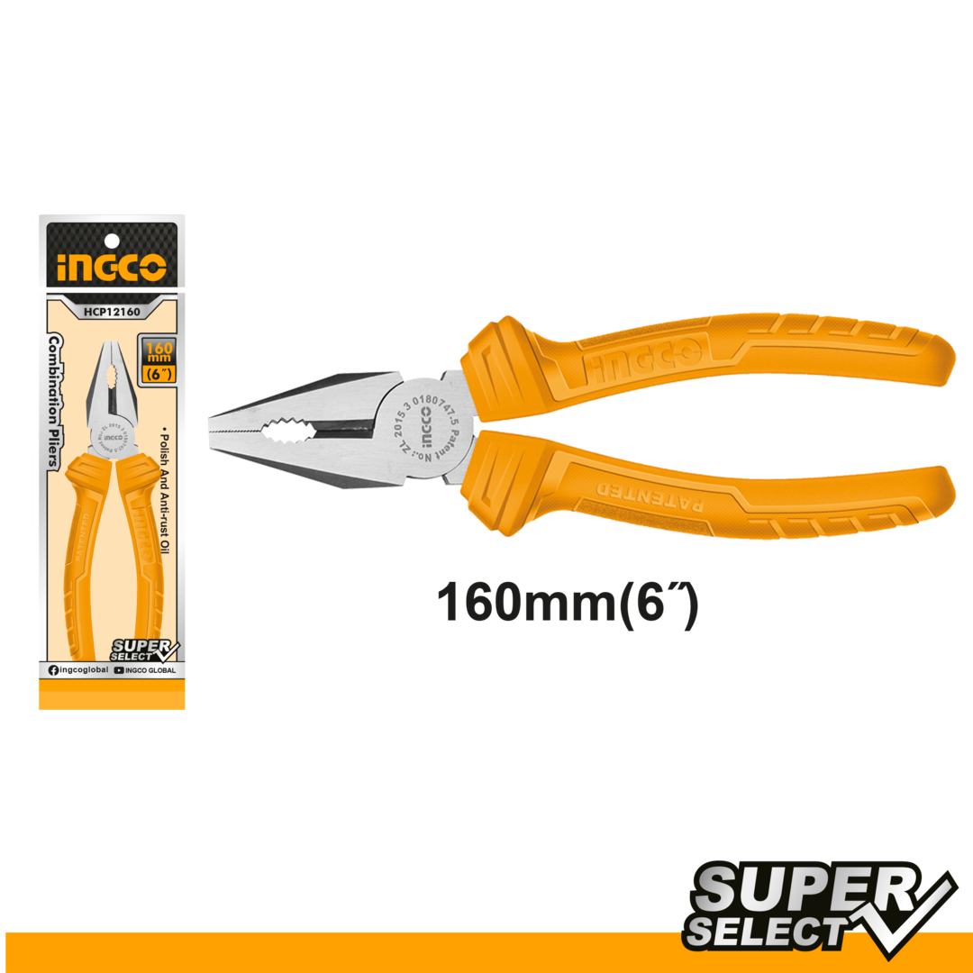 Ingco Combination Pliers 6"/160mm HCP12160
