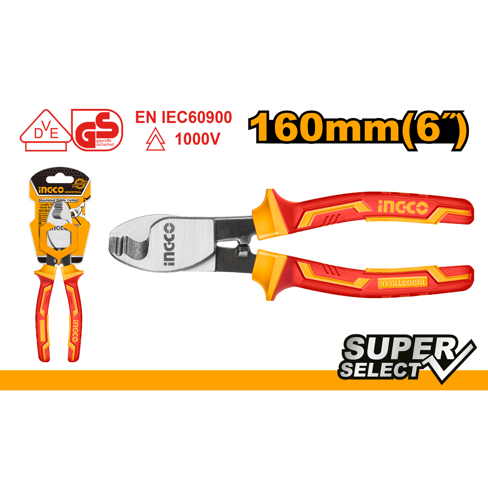 Insulated Cable Cutter 6"/160mm HICCB28160