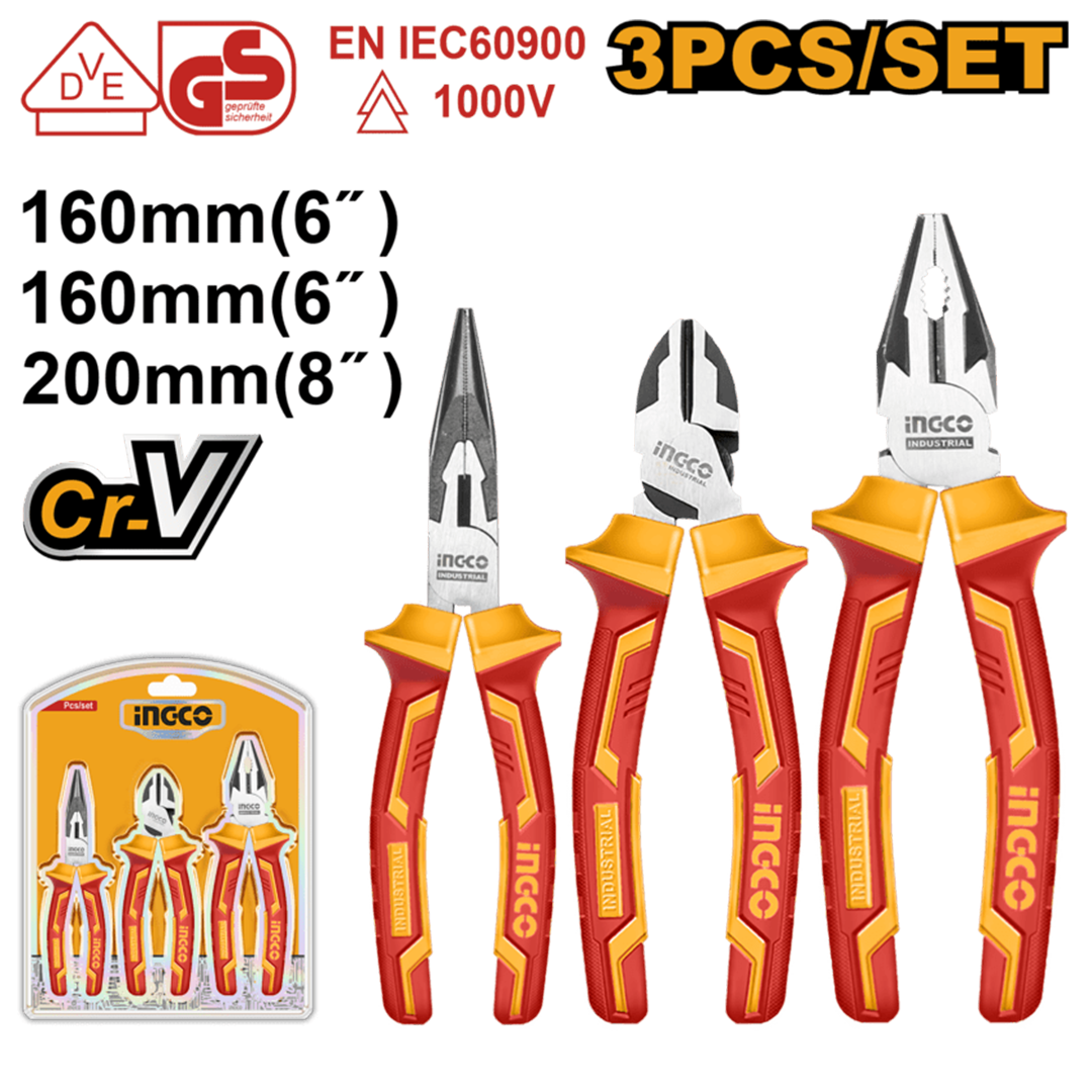 3 Pcs insulated pliers set HIKPS28318