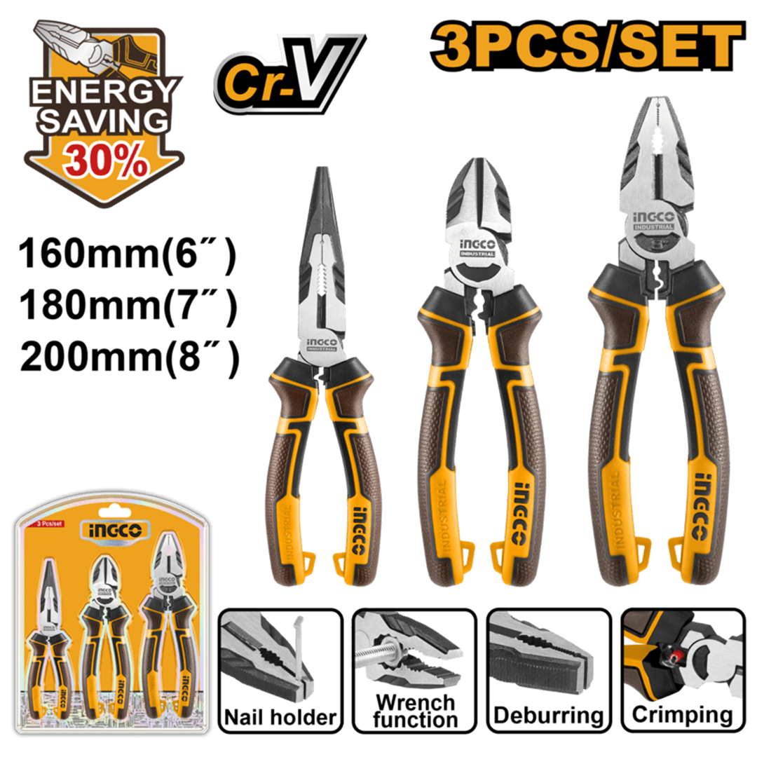 3 Pcs high leverage pliers set HKHLPS2831