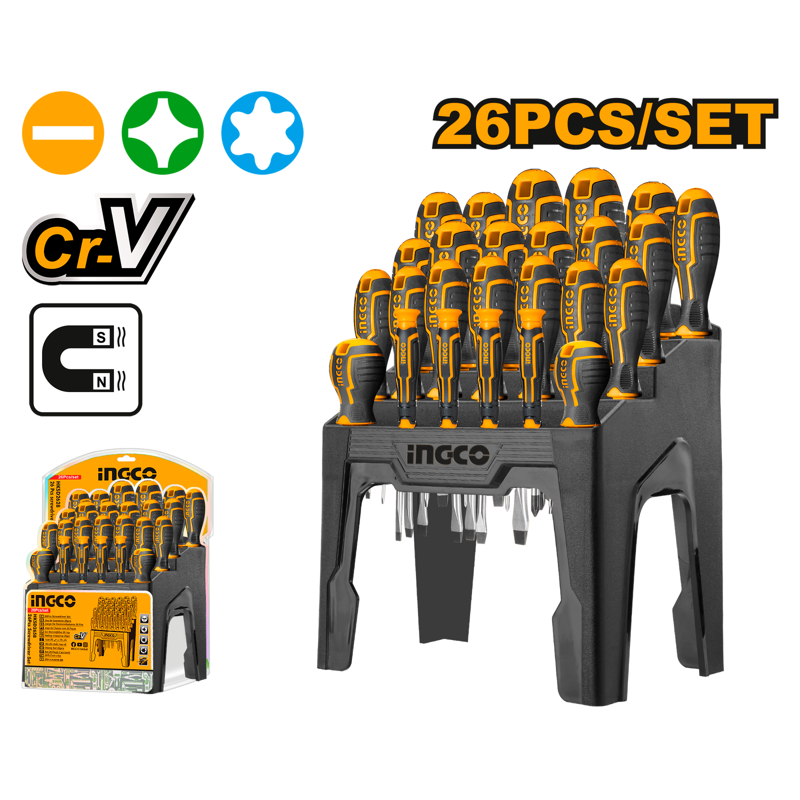 26 Pcs Screwdriver Set  HKSD2628