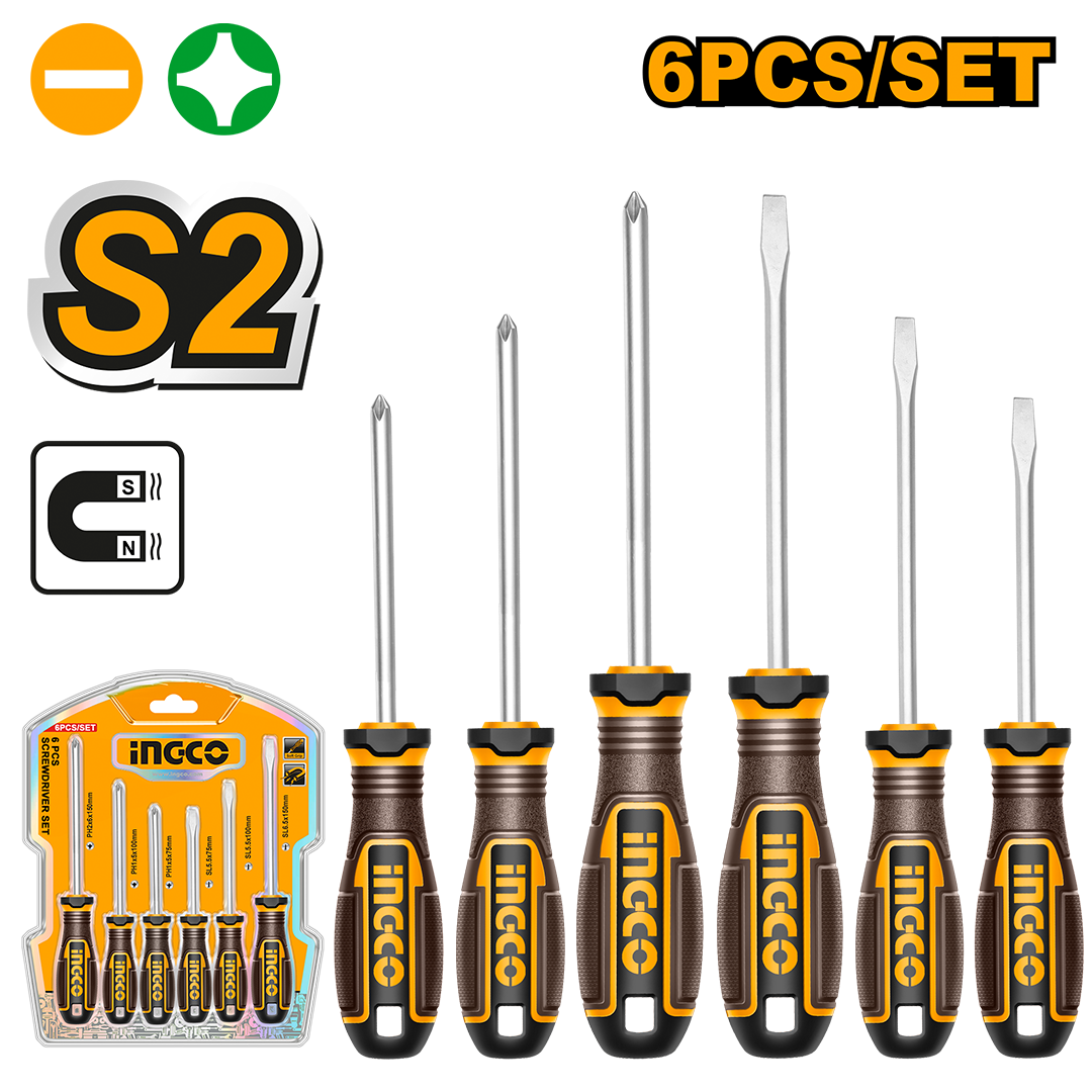 6 Pcs screwdriver set HKSDS0628