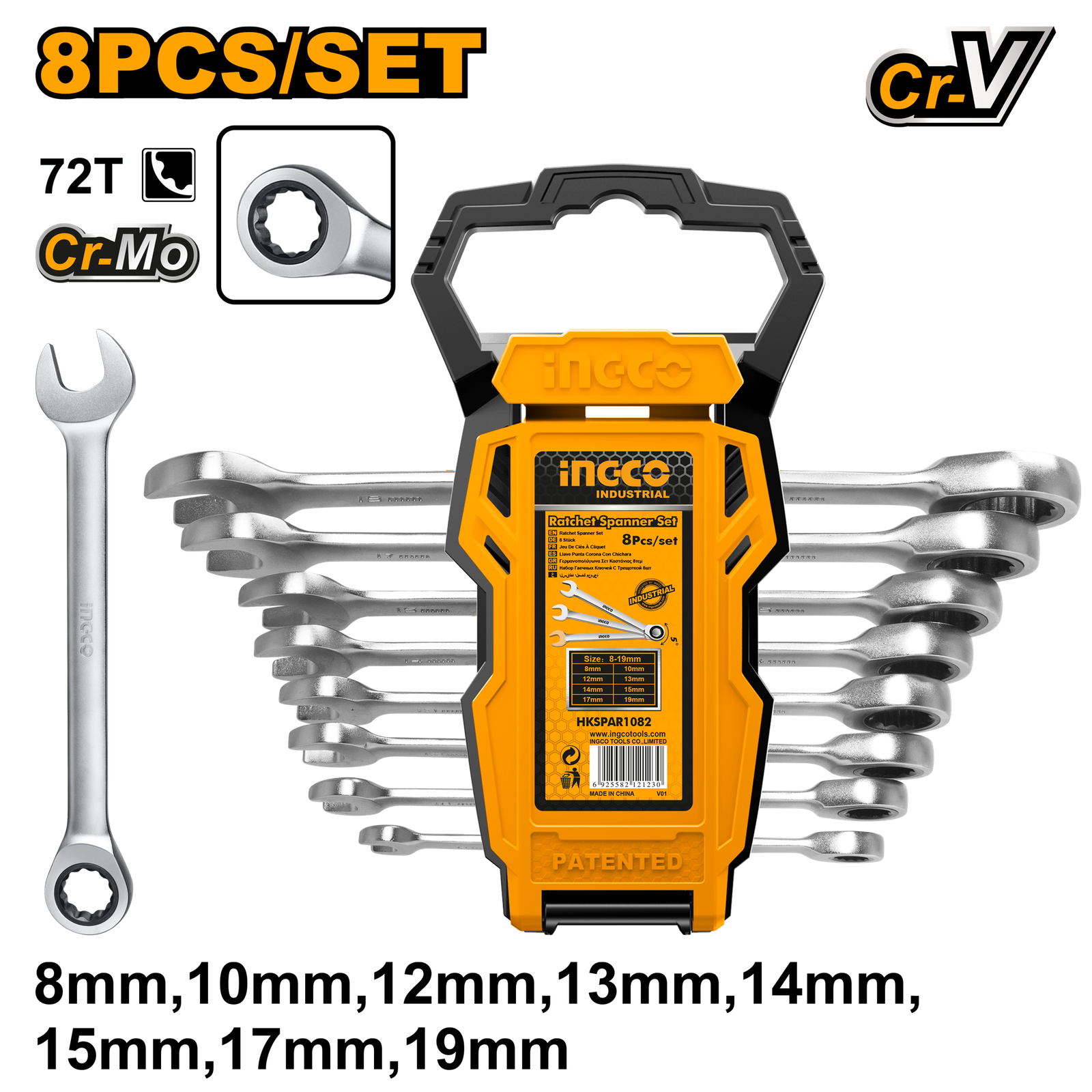 Ratchet Spanner Set HKSPAR1082