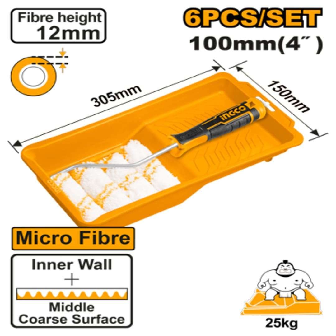 Cylinder Brush 4 In 1 Set(Inner Wall) 230mm/9" Fibre height HKTCB042306