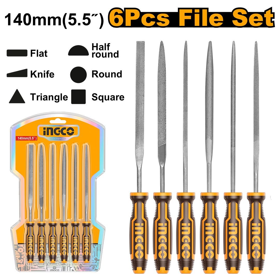 6 Pcs file set HKTF63