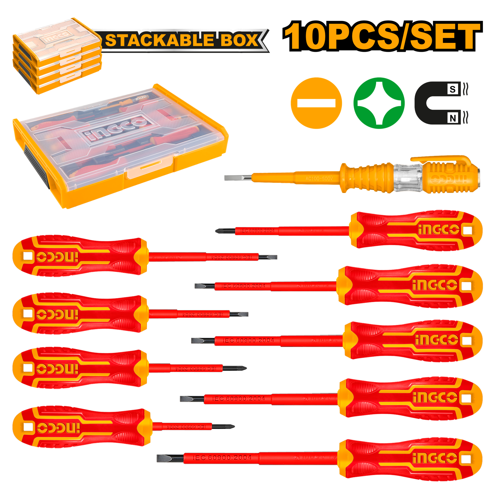 10 Pcs Insulated Hand Tools Set  HKTV01S101