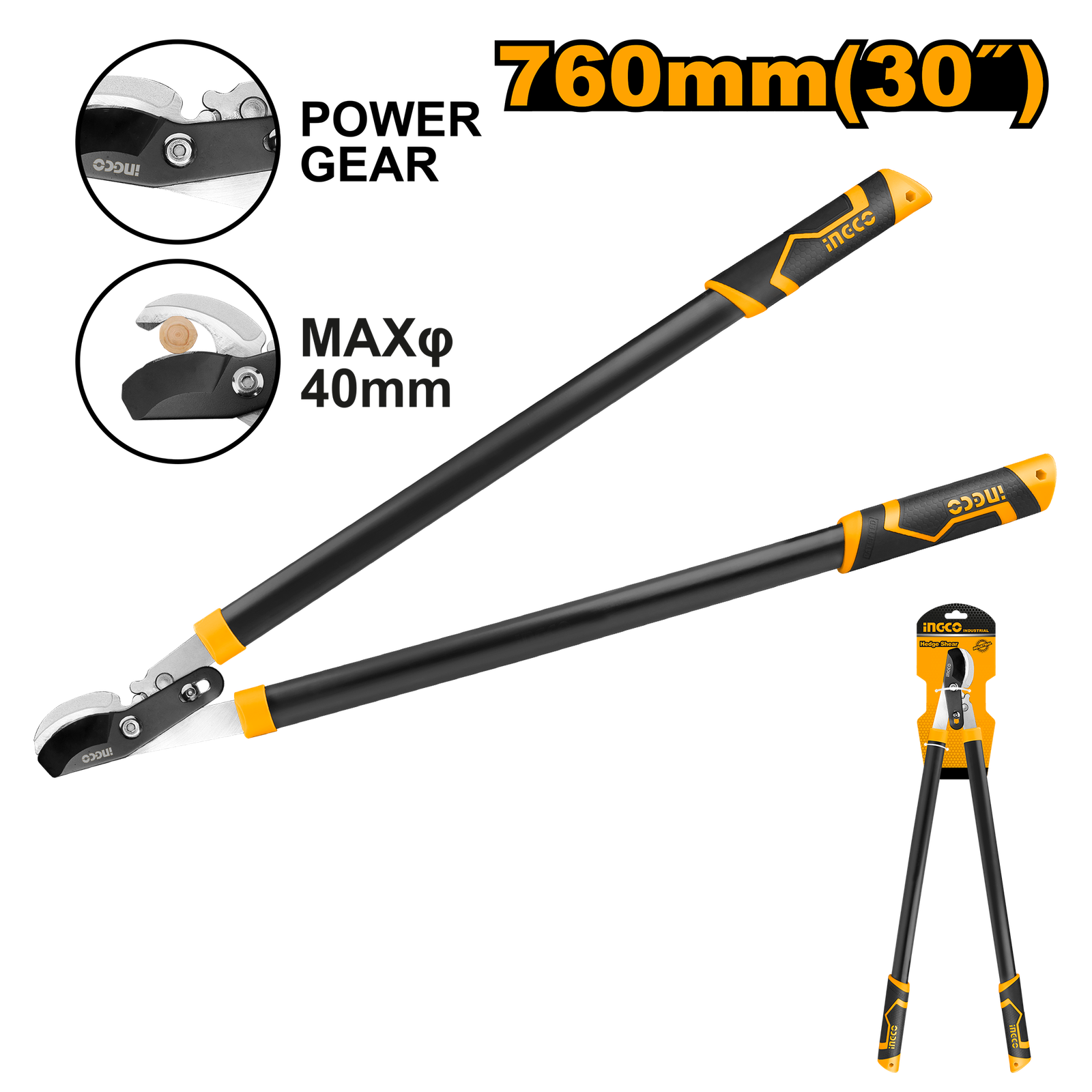 Lopper Shears With Gear 30"(760mm)
 HLT7608