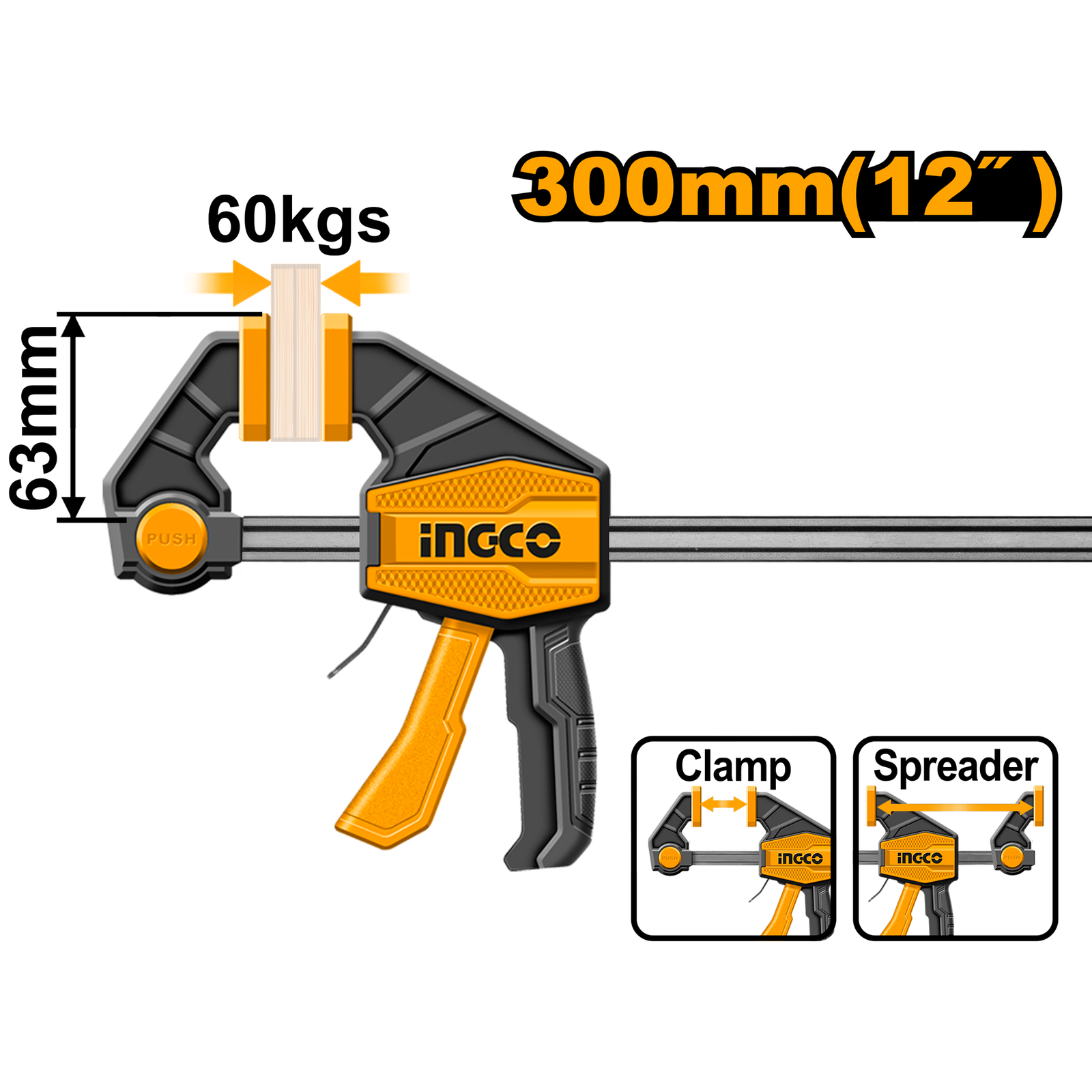 Quick Bar Clamps 12" 
 HQBC01602