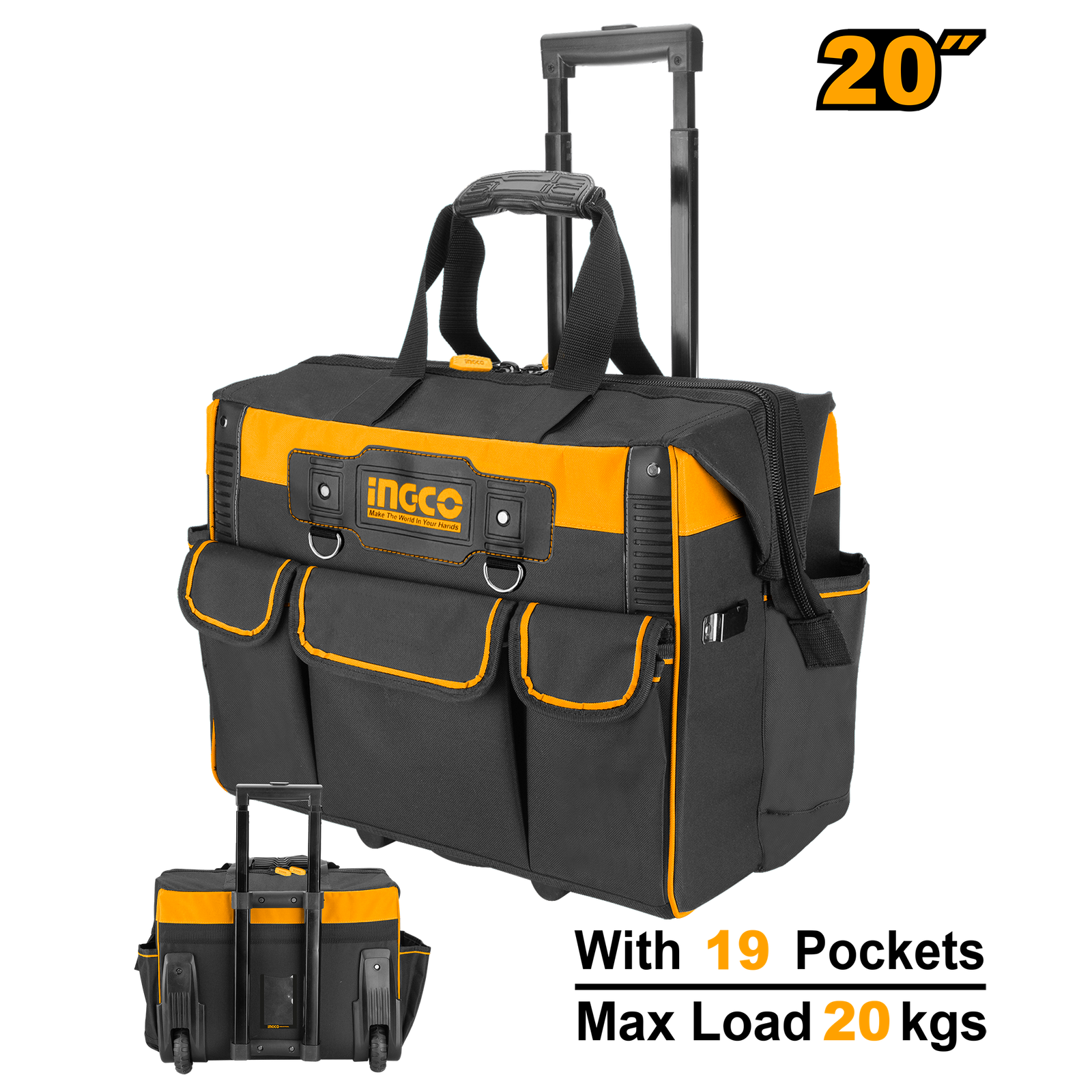 Rolling Rigid Tool Bag  50*36*41cm
HRRTB2002