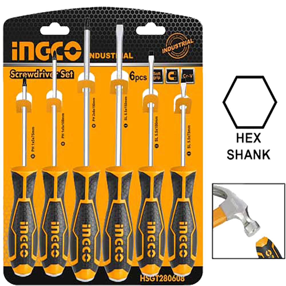6Pcs Go-Through Screwdriver Set HSGT280608